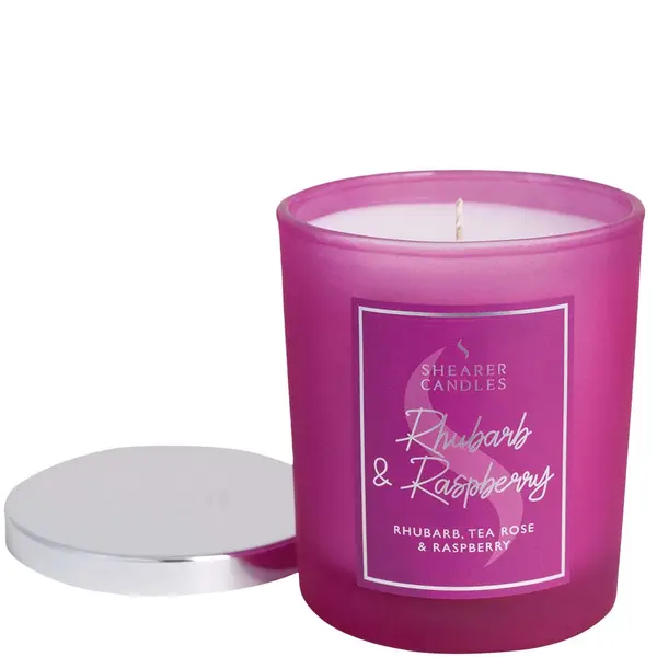 Shearer Candles Rhubarb and Raspberry Scented Jar Candle