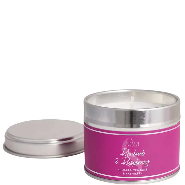 Shearer Candles Rhubarb and Raspberry Small Tin Candle