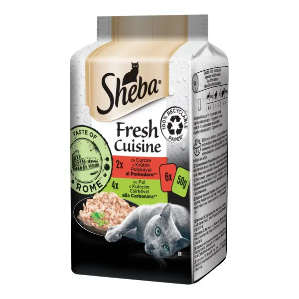 Sheba Minipouch Selectii De Pui/Curcan 6X50 G
