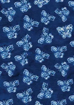 Shibori Indigo Butterflies Dotted Paperback Journal. Blank Notebook with Pocket, Paperback/Tuttle Studio