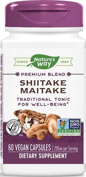 Shiitake Maitake, 250 mg, 60 capsule, Nature's Way