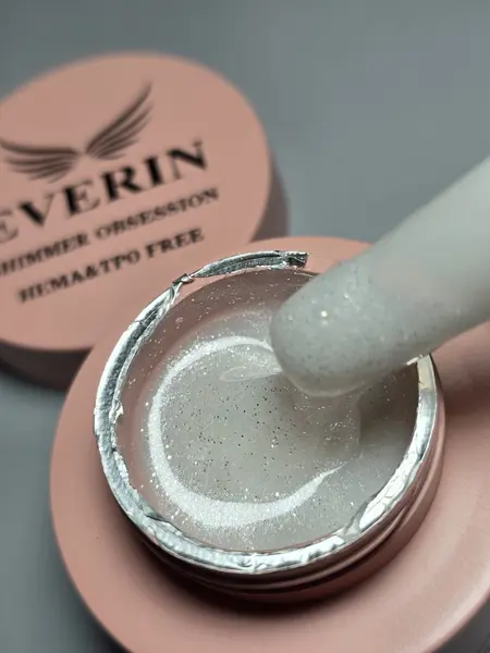 Shimmer Obsession Gel Everin 15gr- Milky White cu Sclipici 09 - SO-09-15
