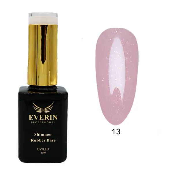 Shimmer Rubber Base Everin 15ml- 13