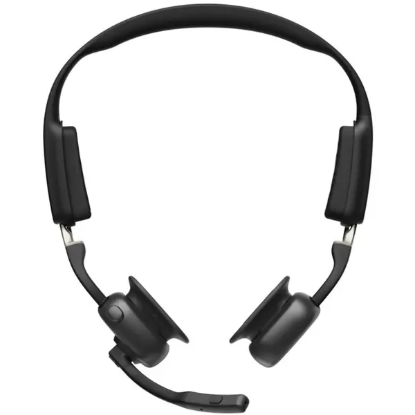 Shokz Casti cu conductie osoasa Shokz OpenMeet, Videoconferinta, Wireless, Bluetooth, Negru