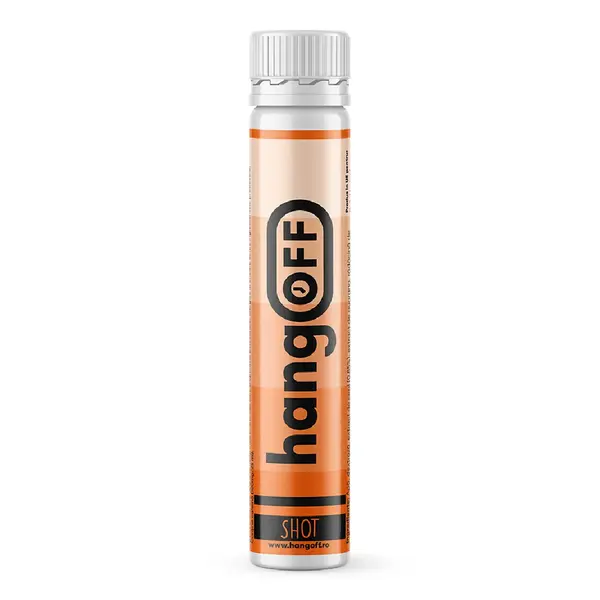 Shot cu vitamine si extracte din plante, 25 ml, HangOff