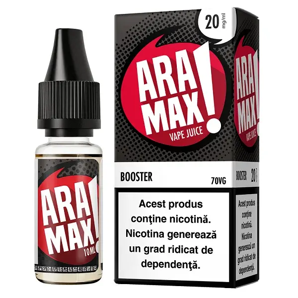Shot Nicotina Aramax Booster 10ml - 20mg - 70VG-30PG
