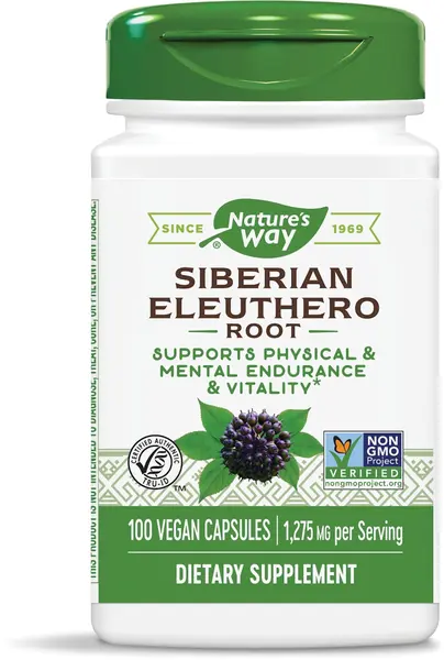 Siberian Eleuthero, 425 mg, 100 capsule, Nature's Way