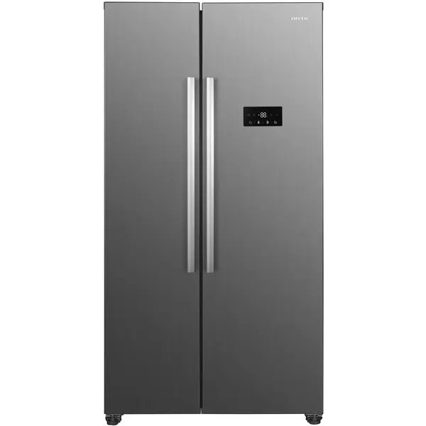 Side By Side Arctic, AS427E4NMT, 442 l, H 177 cm,Full No Frost, Compresor Silent Inverter, Air Flow Dual Tech, Display cu touch control, Holiday Mode, Clasa E, Inox
