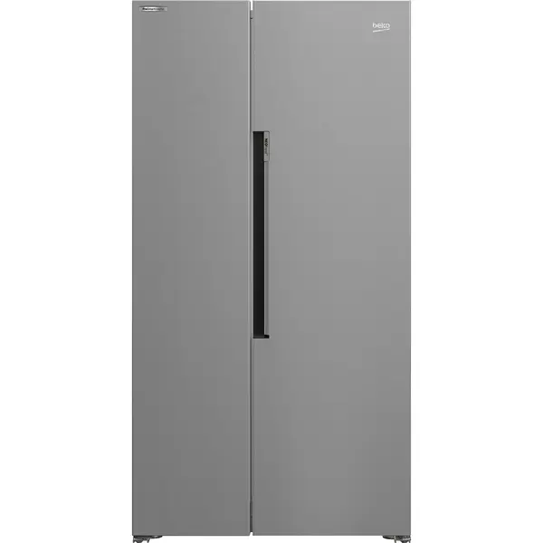 Side by Side Beko GN163141XBN, 593 l, No Frost, Cutie legume si fructe, Vacation Mode, Dual Cooling, HarvestFresh, Compresor Smart Inverter, Culoare Metal Look, Clasa E