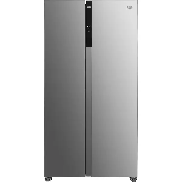 Side by side Beko GNO5324XPN, 532 l, No Frost, Iluminare LED, Door open buzzer, Functie Eco, ProSmart Inverter, Otel inoxidabil, Clasa C