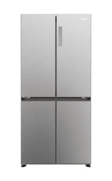 Side By Side Haier HCR3818ENMM, 467 l, Total No Frost, Compresor Inverter, Clasa Energetica E, Display Touch, 4 Usi (Inox)