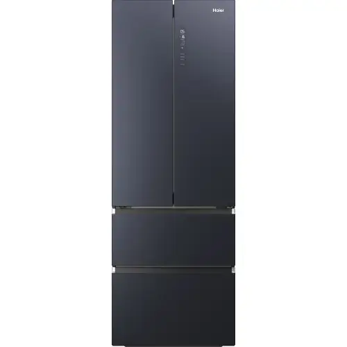 Side by side Haier HFW7720ENMB, 477 L, Total NoFrost, Motor Inverter, Conectivitate WiFi + Bluetooth, Display, Multiflow column, Super Cooling, Super Freezing, Clasa E, H 201 cm (Negru)