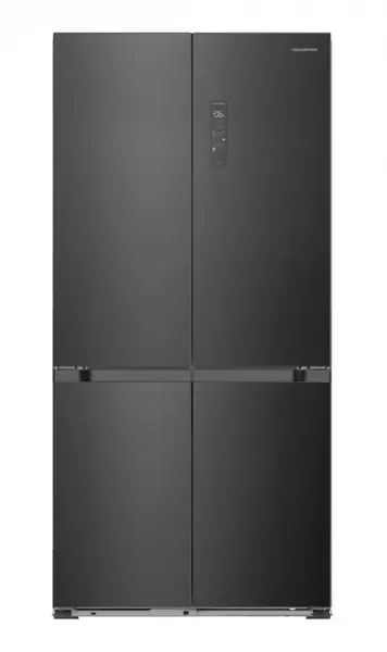 Side-by-side Heinner HSBS-HM505MDSINFDXE++, 505 l, Clasa E, Display LED Touch, Multi Air-Flow, InoxCool, Zona convertibila 80 l, Zona Smart (Inox/Antracit)