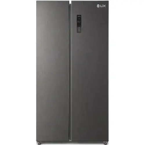 Side by Side LDK SBS-525NFDS, Clasa E, Capacitate 525 l, No Frost, Display Control Touch, Racire rapida, Congelare rapida, H 176 cm (Antracit)