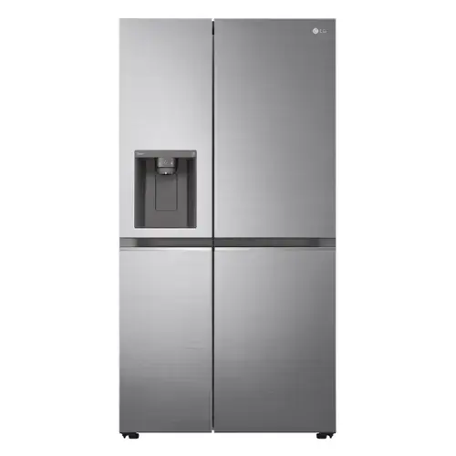 Side by Side LG GSLV71PZTD, Clasa D, Capacitate 635 l, No Frost, NatureFRESH, DoorCooling+, Linear Cooling, WiFi, ThinQ, Compresor Inverter Linear (Argintiu)