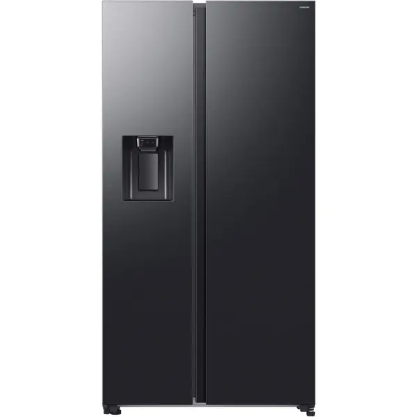 Side by side Samsung RS70F65KEFEO, 640 l, Dozator de apa si gheata, Mono Cooling, Wi-Fi, Clasa E, Negru