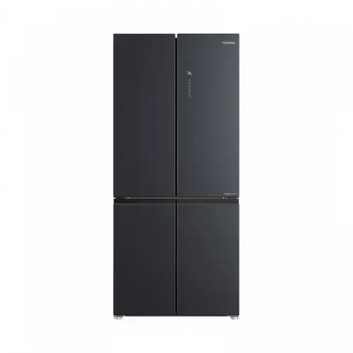 Side by Side Toshiba GR-RF677WI-PMJ(06), 515L (345+170)k NoFrost, System PureAir, Moisture Zone, Flexible Zone, Origin Inverter, Wi-fi, Control Display Exterior (Gri)