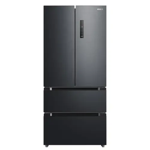 Side by side VIVAX CFS-516DFD X, 516 L, Clasa E, Total No Frost si No Frost Multi Air Flow, Digital Touch Control LED, Iluminare interioara LED, Ultra-Silentios 35 dB, H 190, Dark Inox Premium