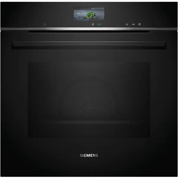 SIEMENS Cuptor electric incorporabil Siemens HS736G3B1 IQ700, Clasa A+, Curatare hidrolitica, catalitica, HomeConnect, FullSteam, cookControlPlus, PerfectRoast, 71 L, Negru