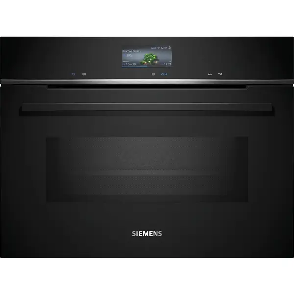 SIEMENS Cuptor electric multifunctional Siemens CM776GKB1 IQ700, 60 cm, 45 l, Home Connect, Negru-Inox