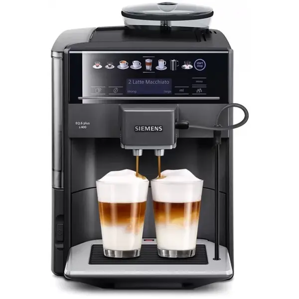 SIEMENS Espressor Automat Siemens EQ.6 TE654319RW, 1.7L, 15 Bari, 1500W, Negru