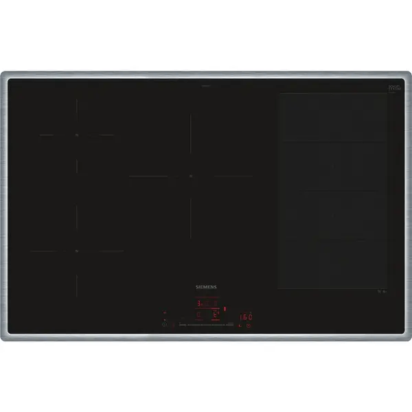SIEMENS Plita cu inductie Siemens EX845HVC1E iQ700, varioInduction, touchSlider, HomeConnect, Intelligente flexZone, powerBoost, 80 cm