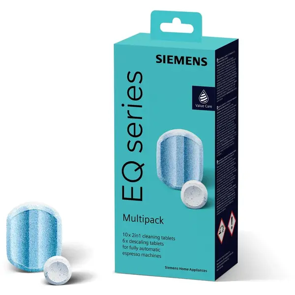 SIEMENS Set intretinere SIEMENS by IBEDA-CHEMIE EQ TZ80003A, curatare eficienta, Indeparteaza depunerile de calcar, Pentru espressoare automate