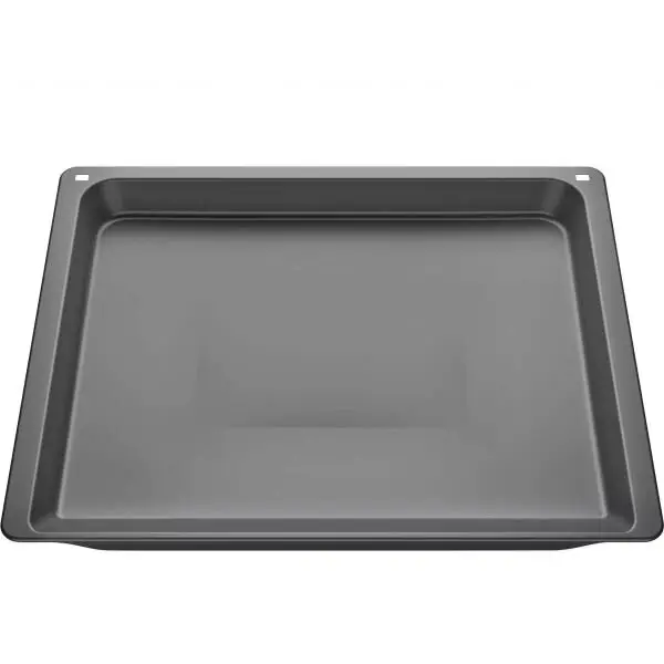 SIEMENS Tava de copt emailata cu strat antiaderent SIEMENS HZ532010 - 17004290, L45.5cm, l37.5cm, H3.80cm, G1.2kg, Greutate maxima admisa 16kg, Maximum 300°C, DW Safe, Anthracite