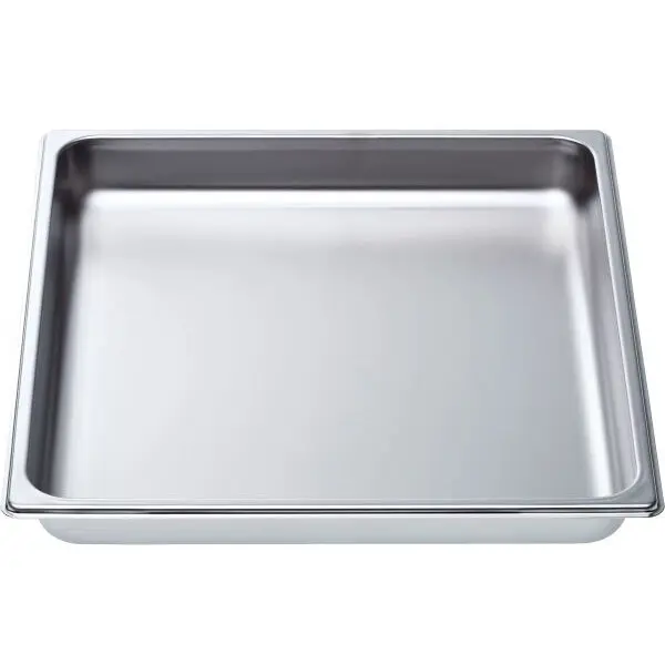 SIEMENS Tava mare neperforata SIEMENS HZ36D533 - 00358656, Adancime 4cm, G0.658kg, V3L, AISI 304 GN2/3, Inox