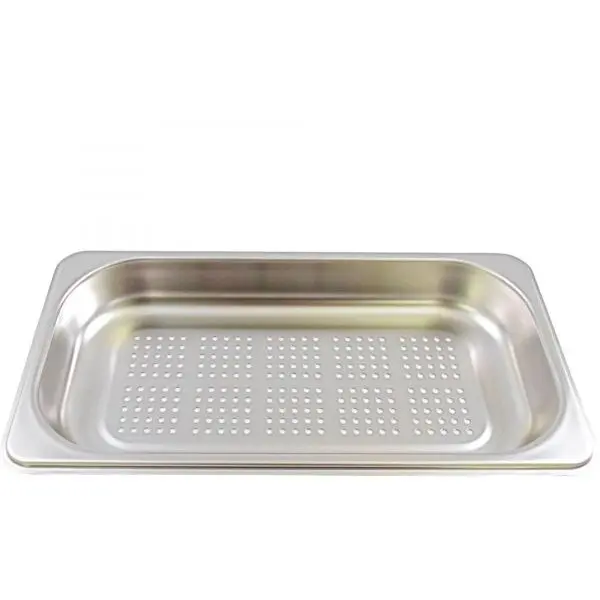 SIEMENS Tava mica perforata SIEMENS HZ36D613G - 00577553, L32.5cm, l17.6cm, H4cm, G0.2kg, Inox AISI 304 GN1/3