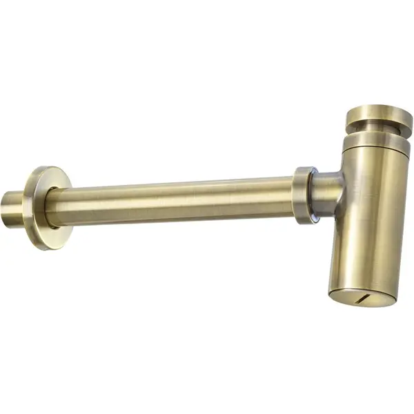 Sifon bronz periat pentru lavoar baie Deante Rondo