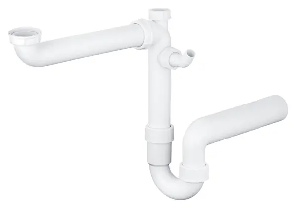 Sifon chiuveta bucatarie Grohe, universal, plastic, alb, 40645000