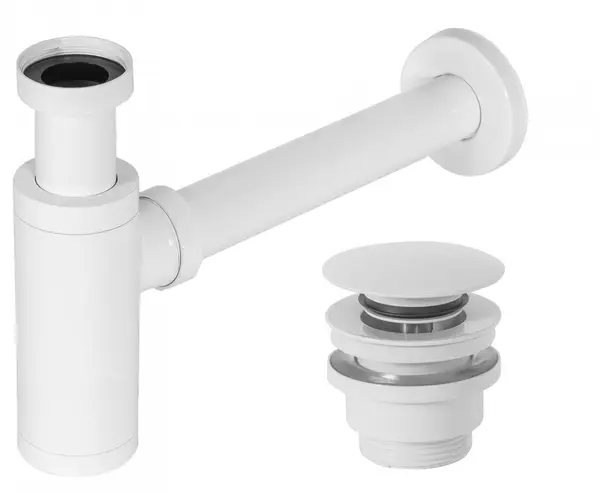 Sifon cu ventil click-clack universal alb