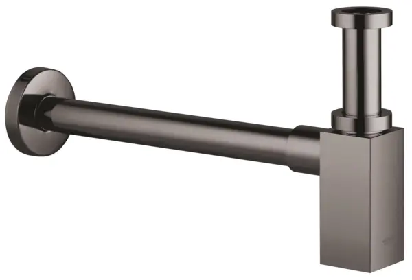Sifon lavoar Grohe Eurocube, reglabil, metal, lucios, grafit, 40564A00
