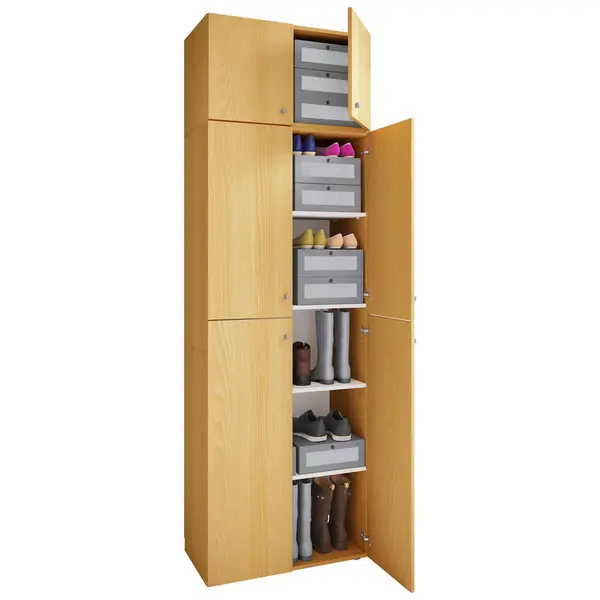 Șifonier, 70/223/39 cm, culoare lemn fag