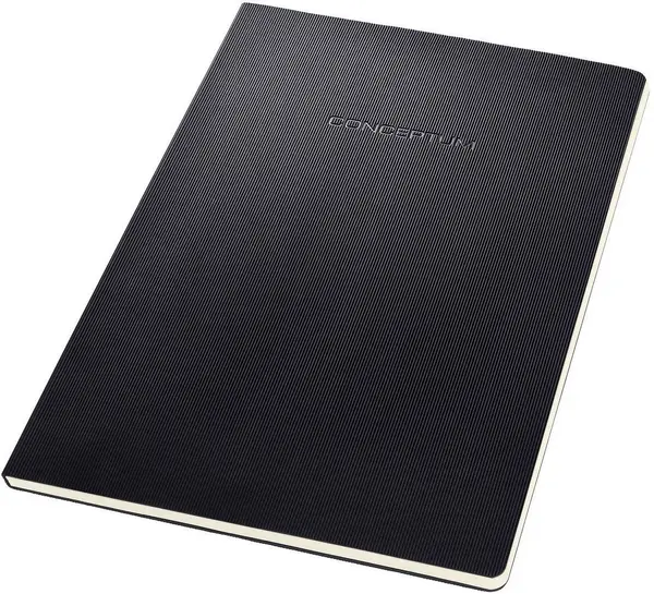 Sigel Conceptum Notepad - În linii, A4, negru