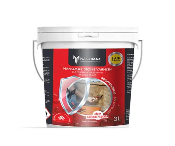 Sigilant Piatra / Beton / Gresie, Impermeabilizant Nano, Efect Lucios/Satinat, NANOMAX - 1L