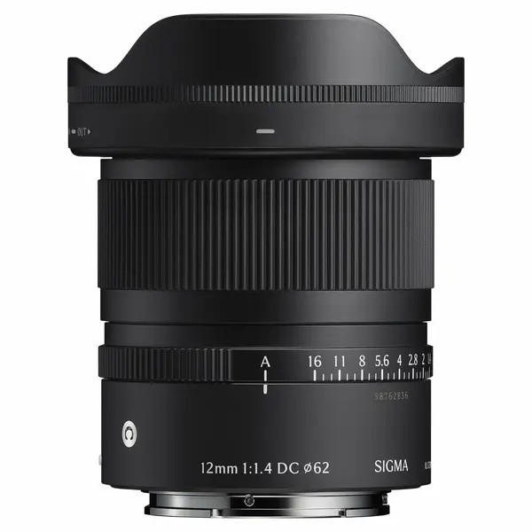 Sigma 12mm F1.4 DC DN Contemporary Obiectiv Mirrorless, Format APS-C, Autofocus STM, 14 Elemente, Filtru 62mm, Montura Fuji X