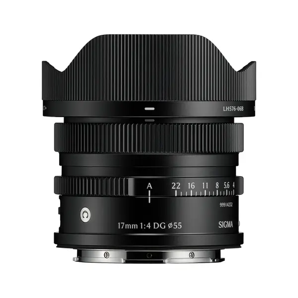 Sigma 17mm F4 DG DN Obiectiv Full-Frame, Ultra-Wide, I Series, Autofocus STM, Macro 12cm, Filtru 55mm, Negru, Sony E