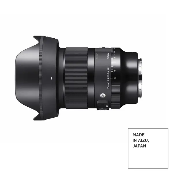 Sigma 20mm F1.4 DG DN Art Obiectiv Foto, Format Full Frame, Montura Sony E, Diafragma F1.4, Unghi Ultra-Larg