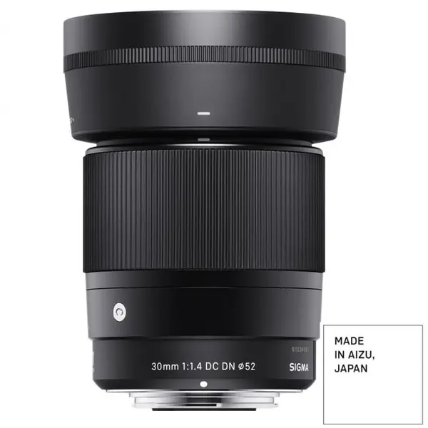 Sigma 30mm F1.4 DC DN Contemporary Obiectiv foto mirrorless, Diafragma F1.4, Format APS-C, Filtru 52mm,Montura Fuji X