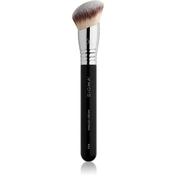 Sigma Beauty Face F54 Angled Cream pensula pentru aplicarea produselor cu consistenta lichida sau cremoasa 1 buc