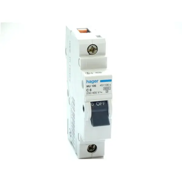 Siguranta automata 1P 6A Hager MY106