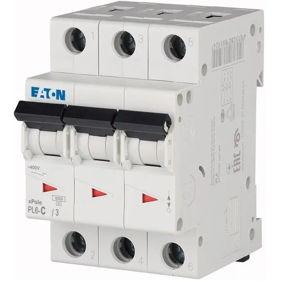 Siguranta automata 3P 25A Eaton PL6-C25/3 286603