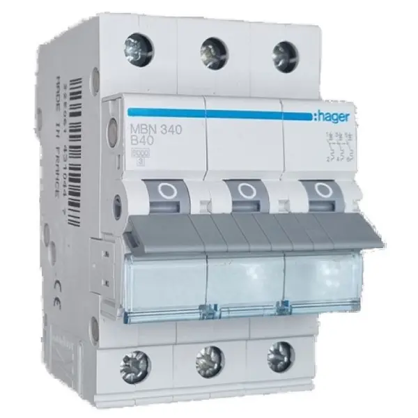 Siguranta automata 3P 40A 6kA curba B Hager MBN340