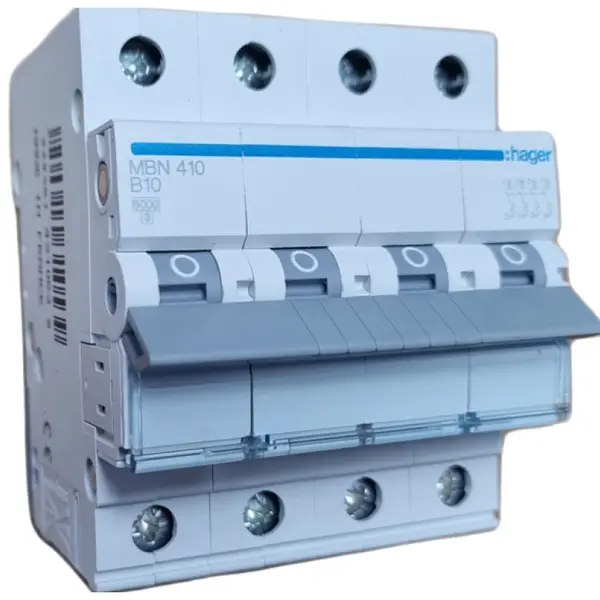 Siguranta automata 4P 10A 6kA curba B Hager MBN410