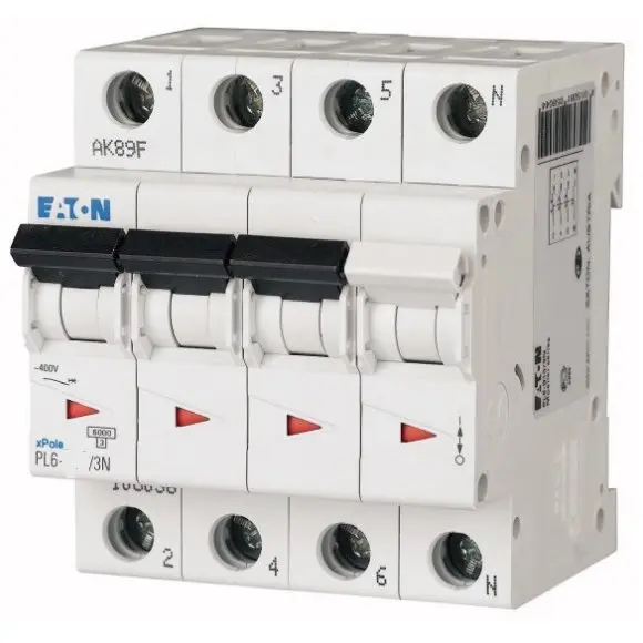 Siguranta automata 4P (3P+N) 10A Eaton PL6-10/3N Eaton 106908