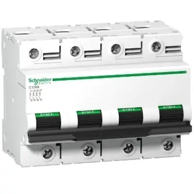 Siguranta automata Acti9 C120N 4P, 80A, curba C Schneider A9N18372