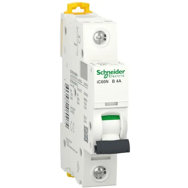 Siguranta automata Acti9 Ic60N 1P, 4A, curba B, 6kA, Schneider A9F73104