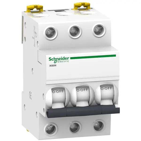 Siguranta automata Acti9 IK60N, 3P, 63A, curba B Schneider A9K23363